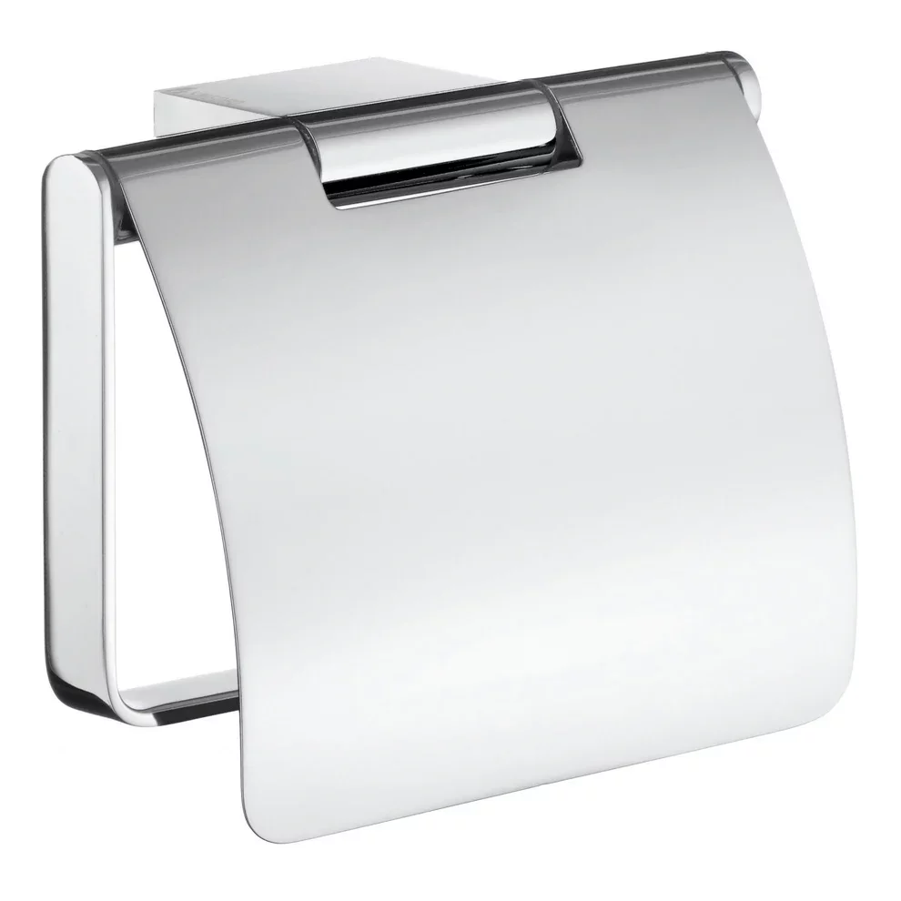 Smedbo Air Chrome Toilet Roll Holder with Cover