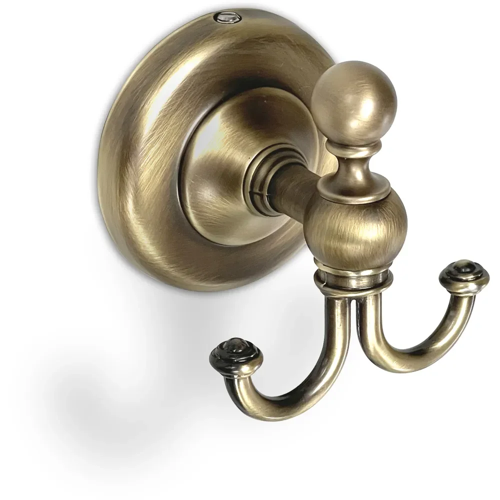Origins Living Albany Aged Brass Double Robe Hook