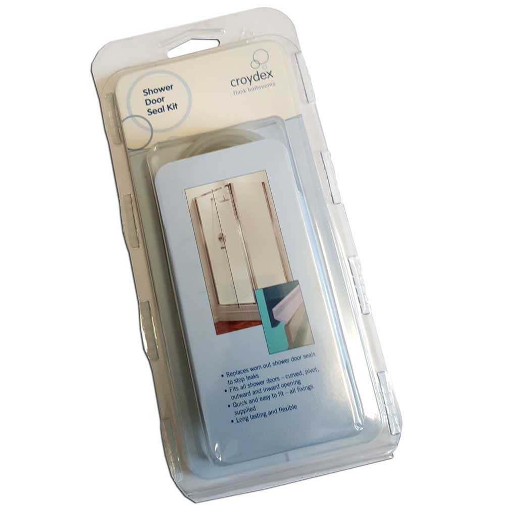 Croydex Universal Shower Door Seal Kit AM160532 Rubberduck Bathroom