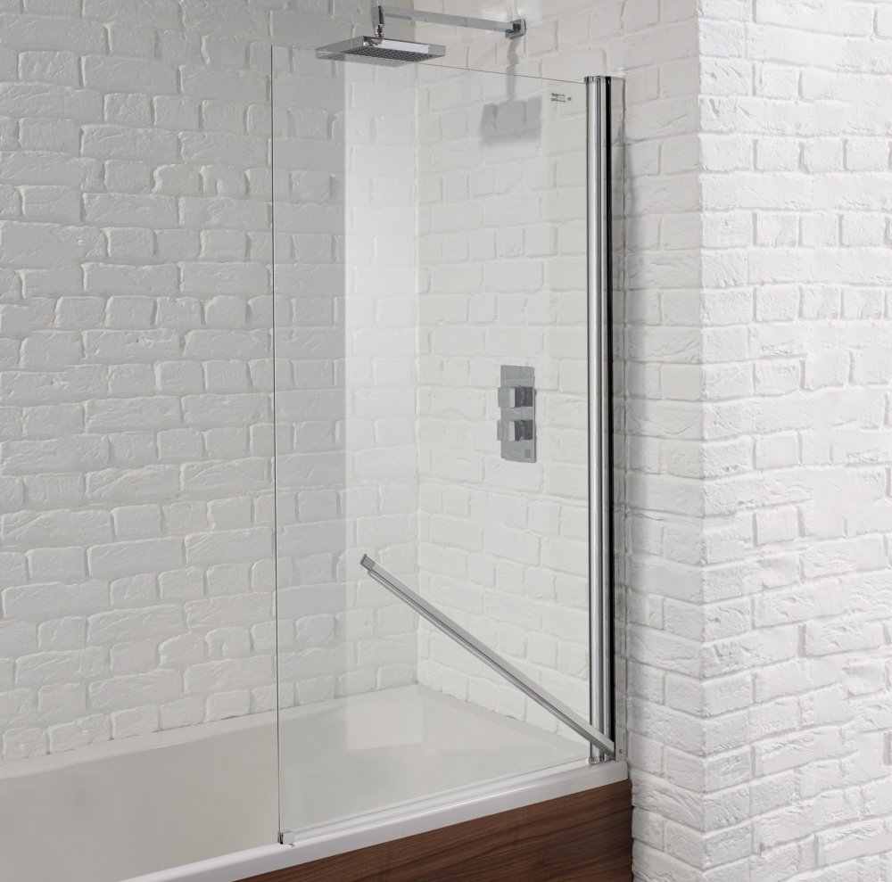 Single Bath Shower Screen with Swiftseal - 1400 x 800mm - Venturi 6 By Aquadart
