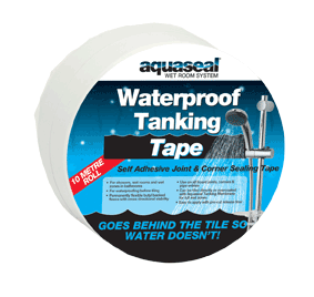 Aquaseal Waterproof Self Adhesive Wetroom Tanking Tape - 5m - Everbuild