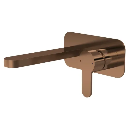 Nuie Arvan Brushed Bronze Wall Mounted Basin Mixer Tap