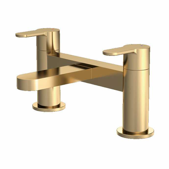 Nuie Arvan Bath Filler Tap Brushed Brass