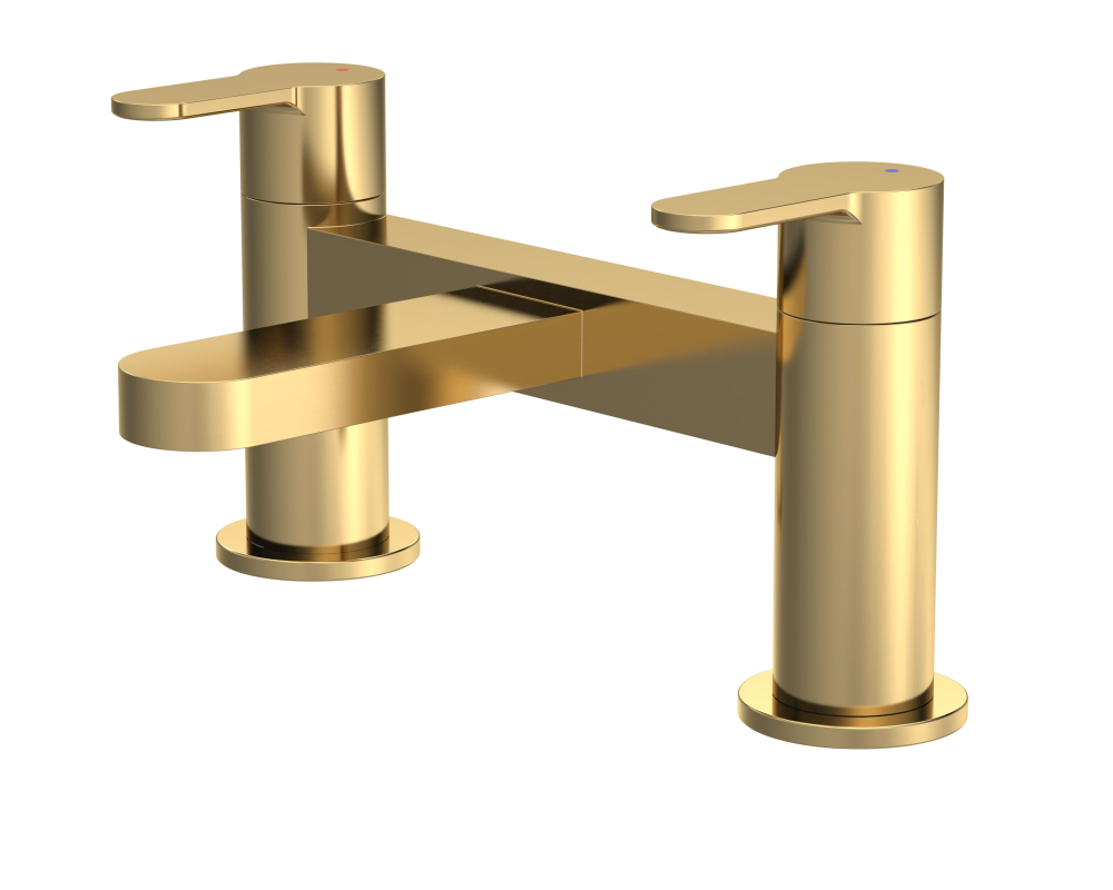 Nuie Arvan Brushed Brass Bath Filler Tap