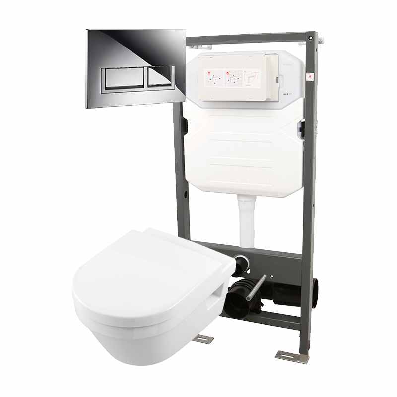 Essentials Frame 1140mm & Opaz 2 Wall Hung WC Pack 1140t