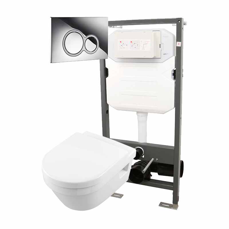 Essentials Frame 1140mm & Opaz 2 Wall Hung WC Pack 1140i