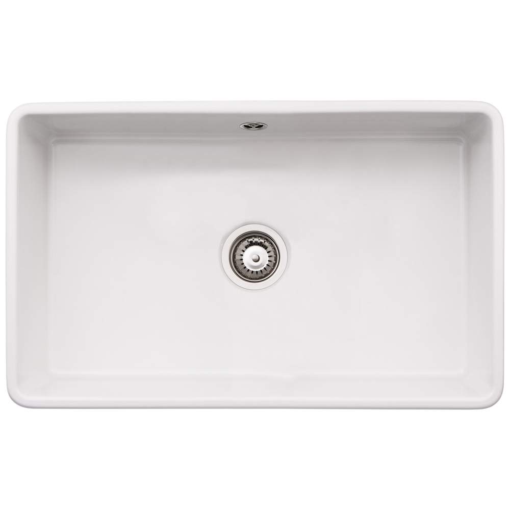 Abode Provincial Large 1 Bowl Undermount Kitchen Sink - White