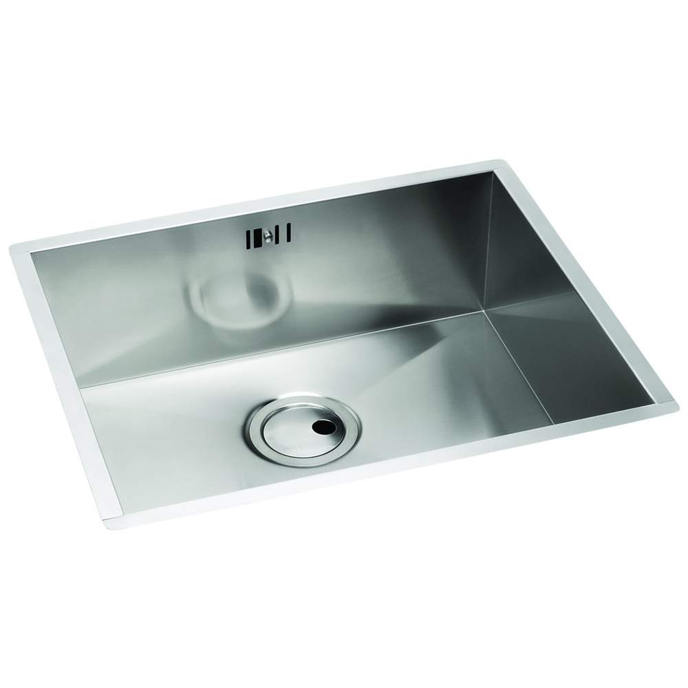 Abode Matrix R0 Square 1 Bowl Undermount 500mm Stainless Steel Kitchen Sink
