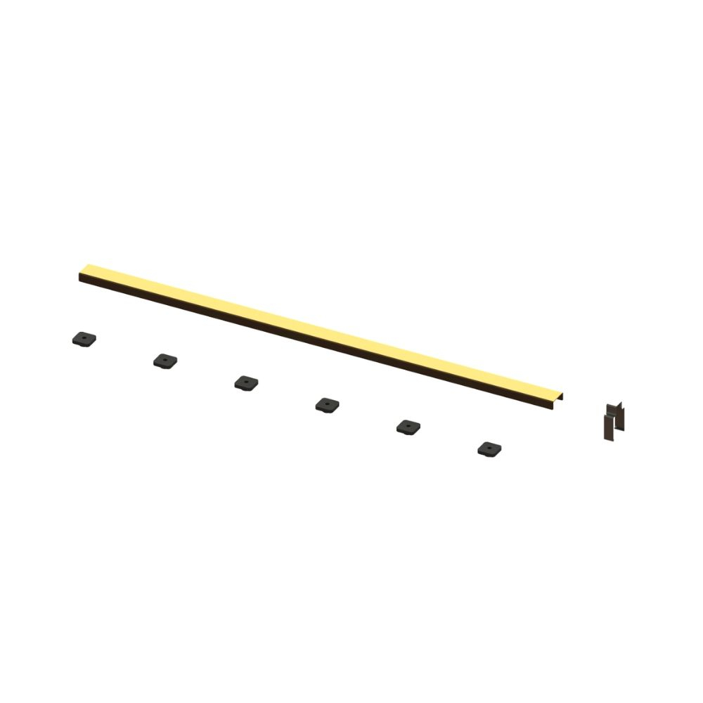 Abacus Elements Brushed Brass Infinity Waste Cover 1000mm