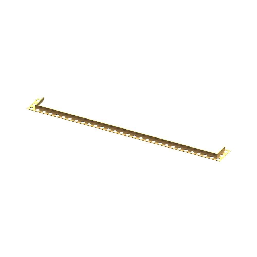 Abacus Elements Brushed Brass Infinity Waste Finish Trim 700mm