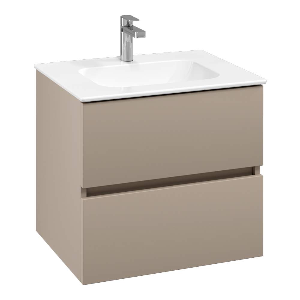 Villeroy & Boch Arto 600 Bathroom Vanity Unit With Basin - Sand Grey Matt