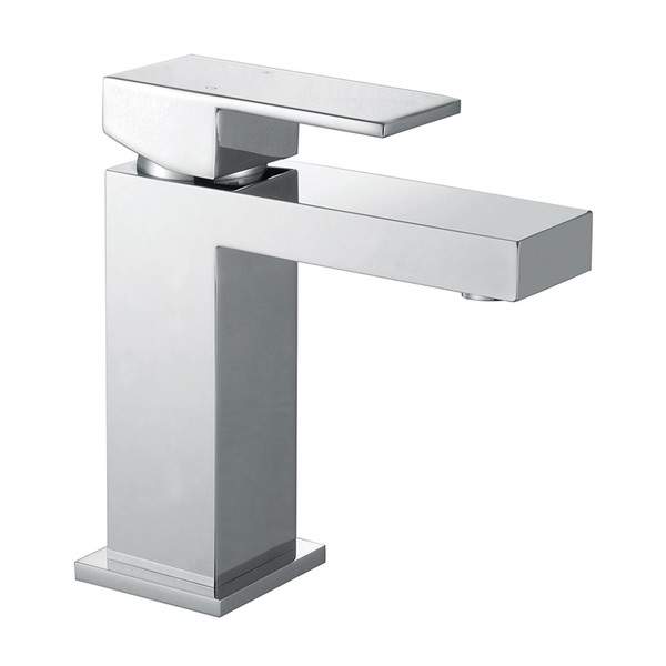 Abacus Plan Mono Basin Mixer Tap - Chrome