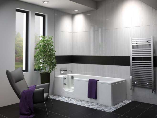 Abalone Walk-in Bath - Easy Access Bath Including Front Panel (1695 x 700mm)