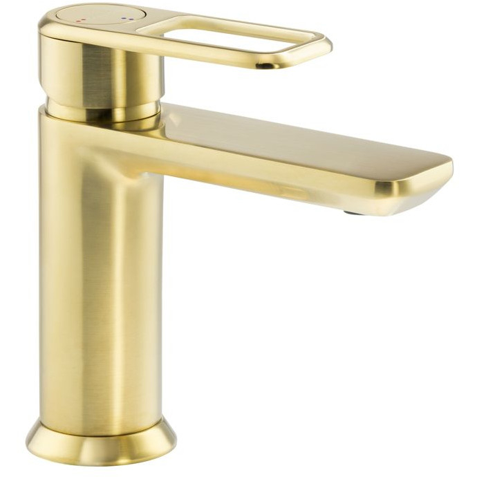Abode Levarto Brushed Brass Basin Mixer Tap