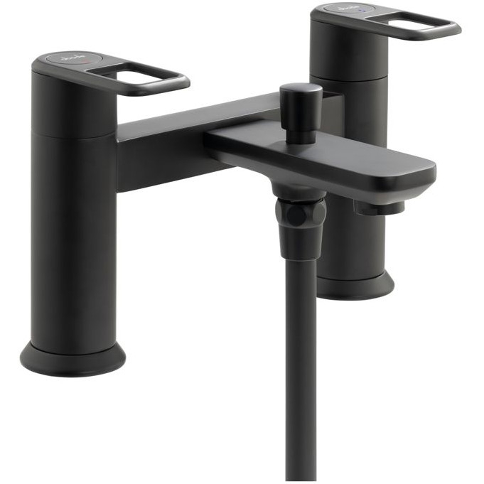Abode Levarto Matt Black Bath Shower Mixer