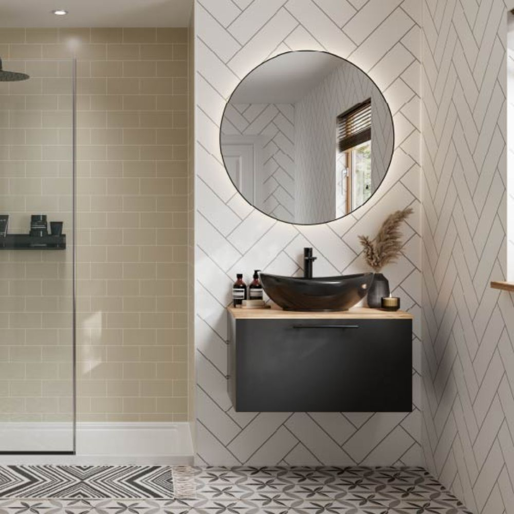 Multipanel Herringbone Tile Effect 2 Sided Wall Panel Kit