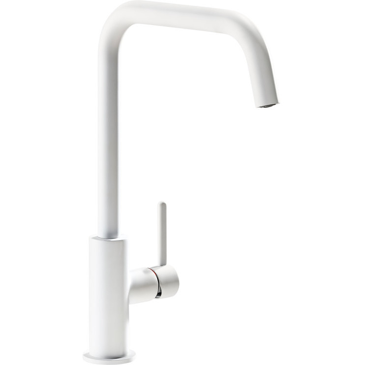 Abode Althia Single Lever Matt White Kitchen Tap