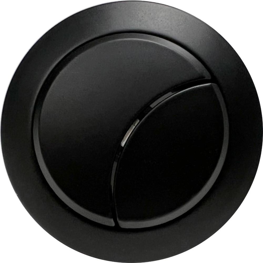 Anatra Matt Black Dual Flush Push Button Cover (Cable)