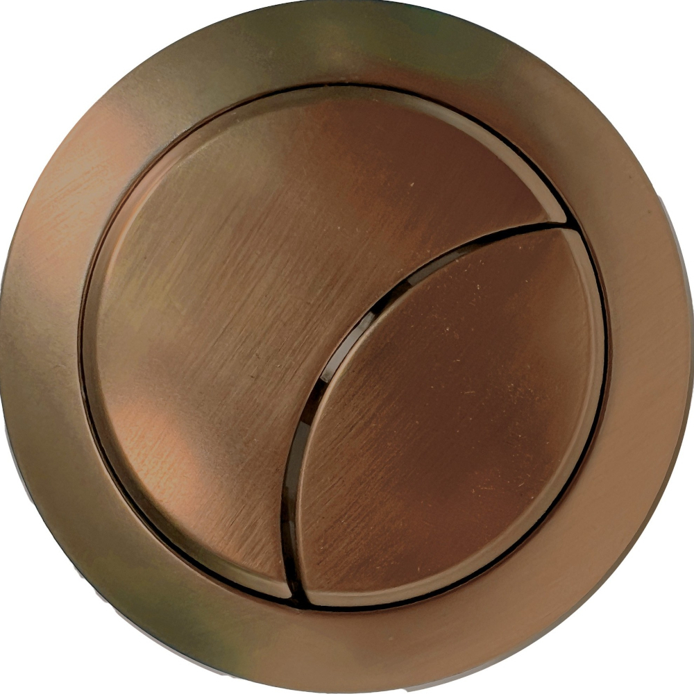 Anatra Brushed Bronze Dual Flush Push Button Cover (Cable)