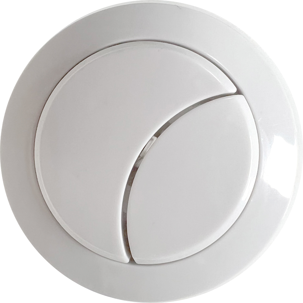Anatra Matt White Dual Flush Push Button Cover (Cable)