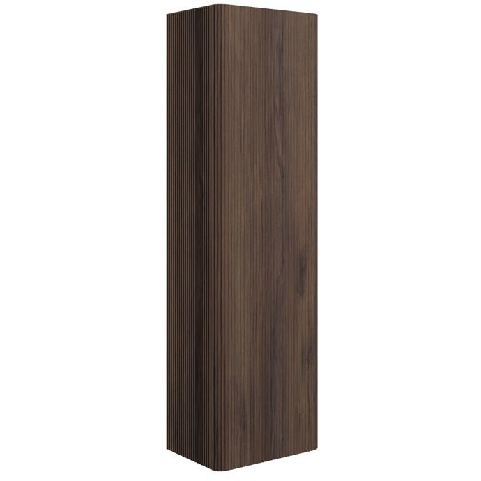 Ancona 350mm Textured Walnut Wall Hung Tall Unit