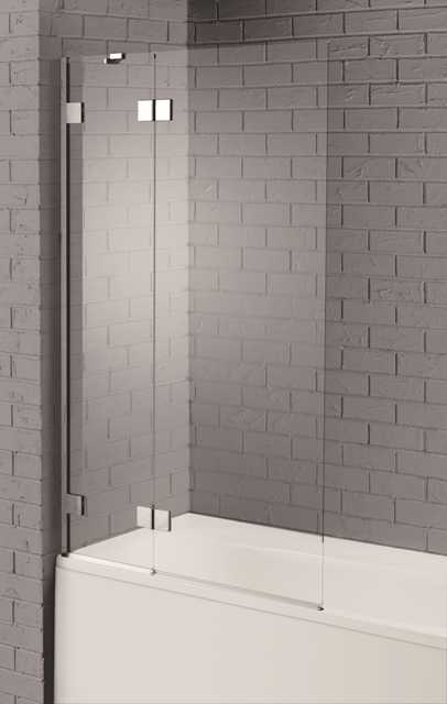 Venturi 8 Hinged Bath Screen 1500 x 1000mm by Aquadart