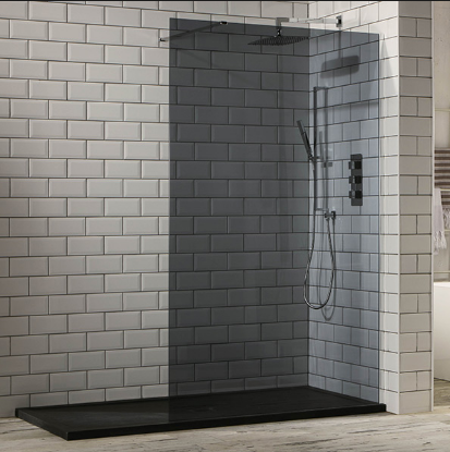 Frontline Aquaglass+ 10mm Tinted Walk-in Shower Enclosure 1200mm