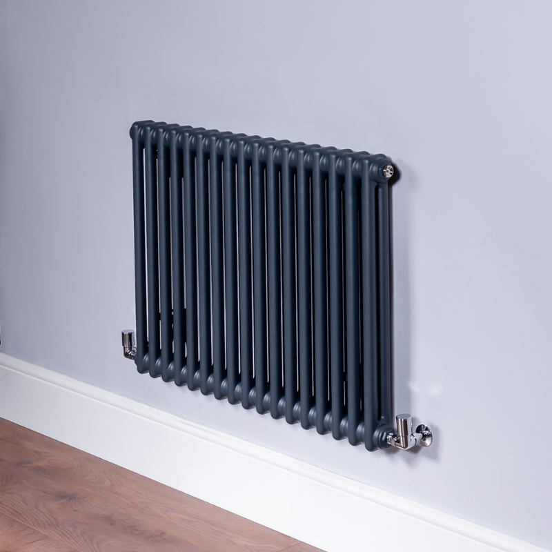 DQ Ardent 500 x 622mm 2 Column Anthracite Horizontal Radiator