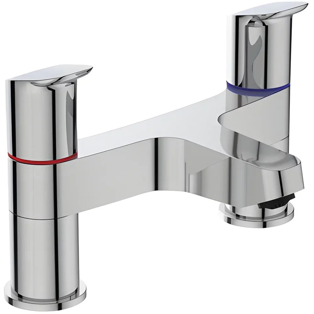 Ideal Standard Ceraflex Chrome Two Hole Deck Mounted Dual Control Bath Filler