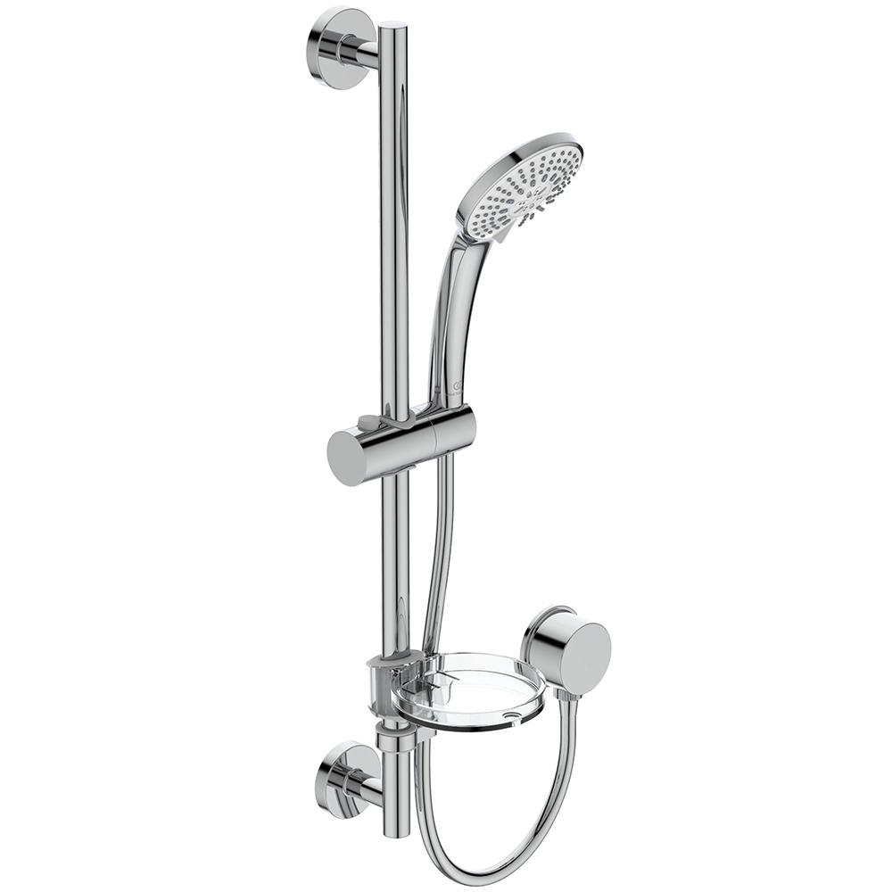 Ideal Standard Idealrain M3 Shower Kit with 100mm 3-Function Handset - Chrome