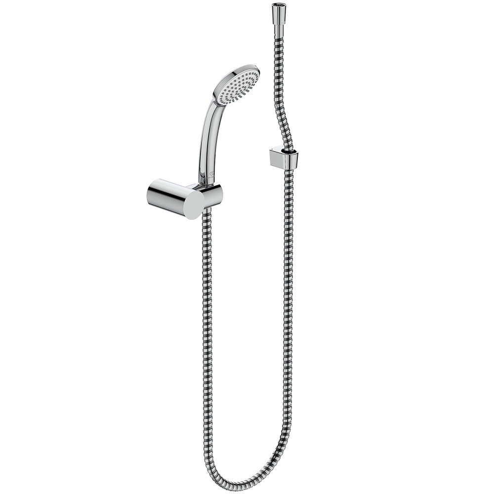 Ideal Standard Idealrain S1 Shower Set with 80mm Handset, Holder and 1.35m Hose - Chrome