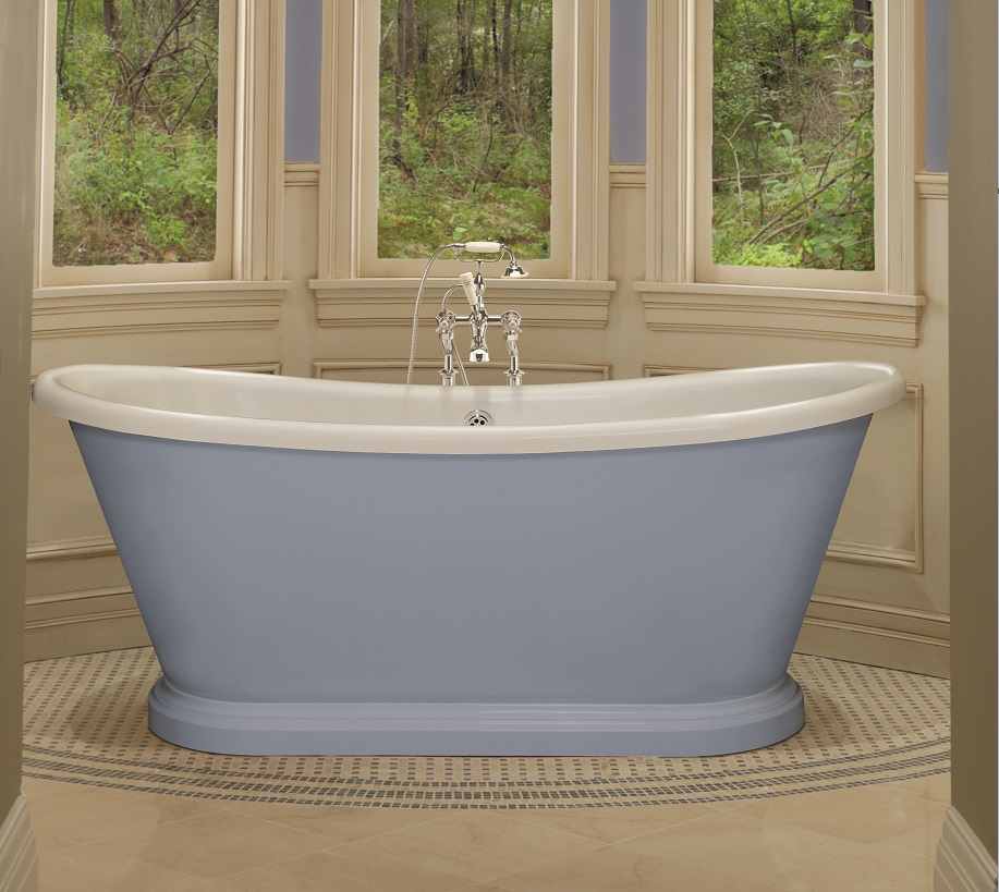 Boat 1700 x 750 Double-Skinned Freestanding Bath - White or Bespoke Colour By BC Designs