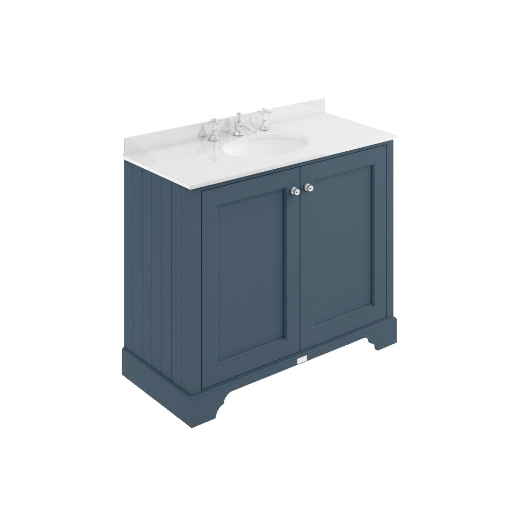 Bayswater Traditional 1000mm 2 Door Stiffkey Blue Basin Cabinet BAYF159 bayswater-traditional-1000mm-2-door-stiffkey-blue-basin-cabinet-bayf159