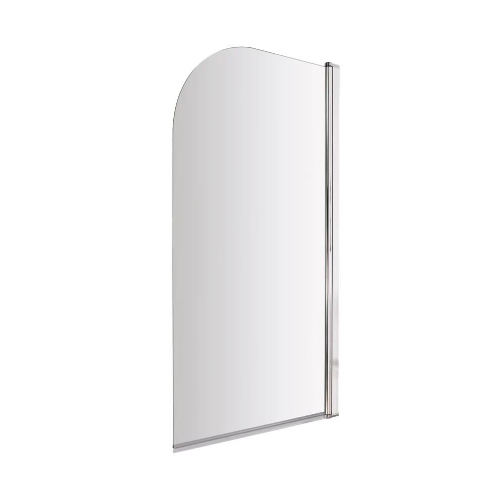 Bayswater Chrome 6mm Radius Toughened Glass Bath Screen