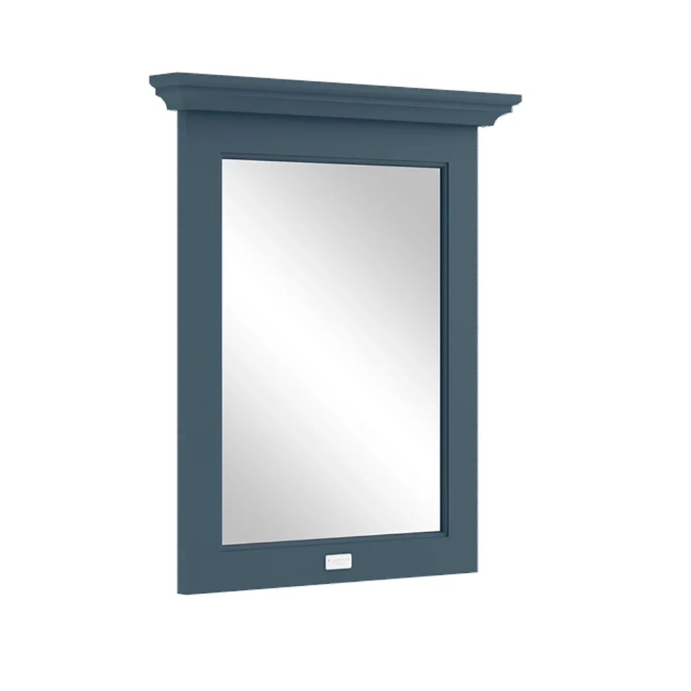 Bayswater Stiffkey Blue 600mm Flat Bathroom Wall Mirror
