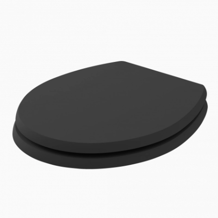 Matt Black Traditional Soft Close Toilet Seat - Bayswater Fitzroy