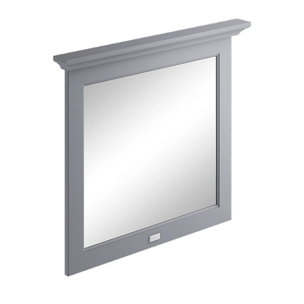 Bayswater Plummett Grey Flat Bathroom Wall Mirror