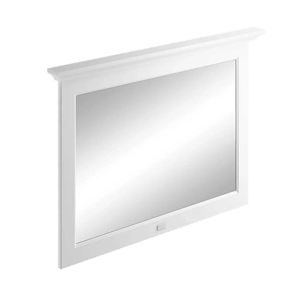 Bayswater Pointing White 1000mm Flat Bathroom Wall Mirror