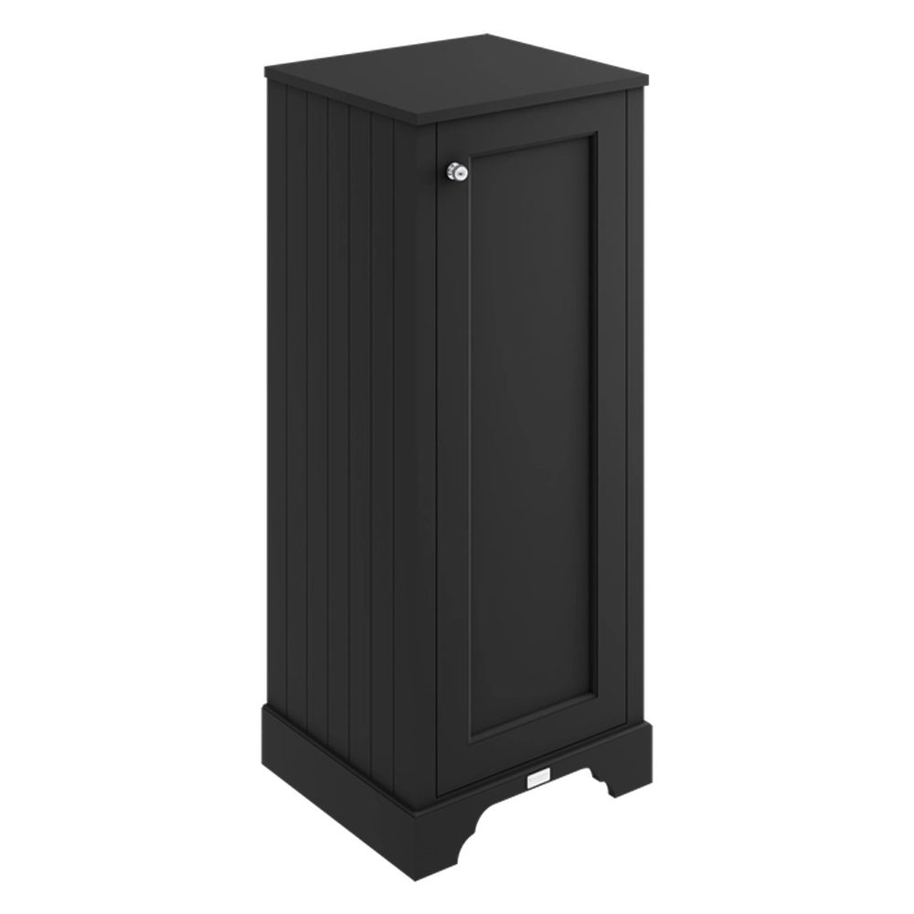 Bayswater Matt Black Tall Boy Bathroom Unit