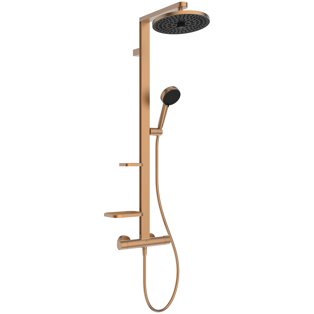 Ideal Standard Ceratherm ALU+ Bronze Exposed Dual Shower System