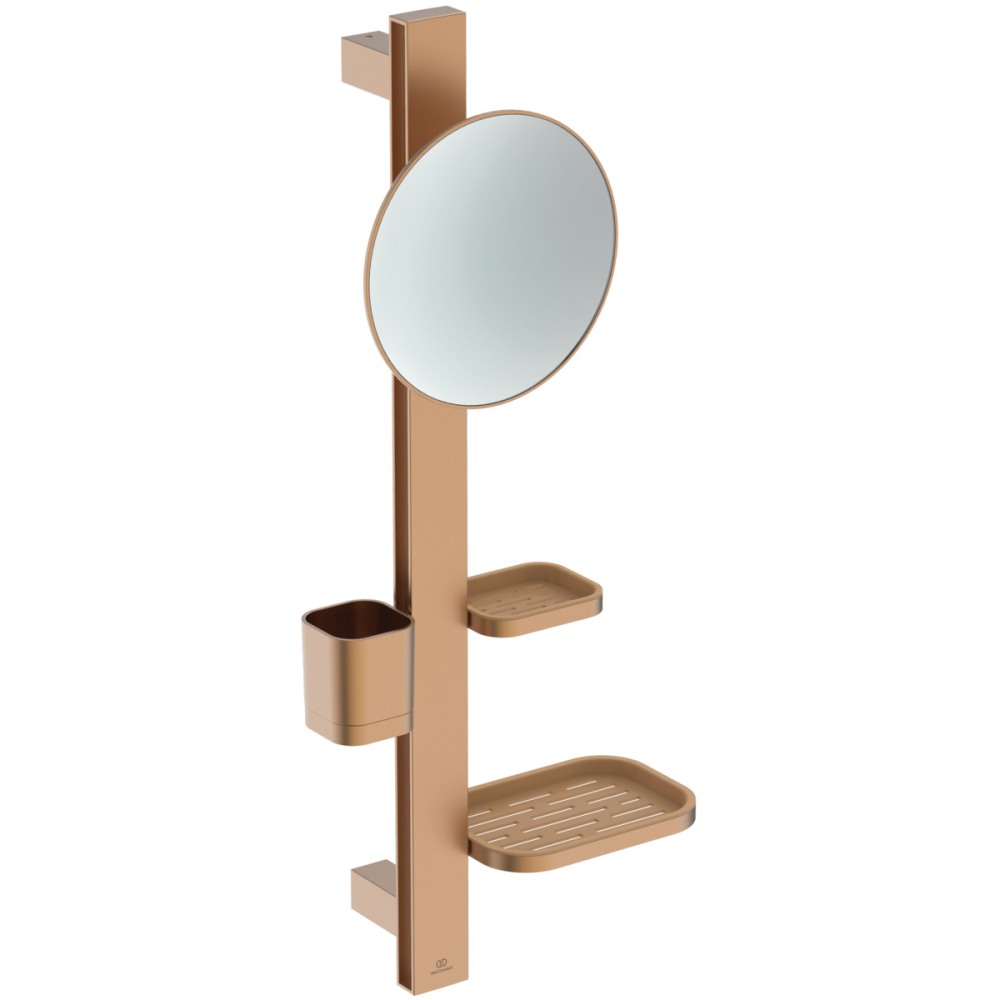 Ideal Standard ALU+ Bronze Beauty Bar with 200mm Mirror
