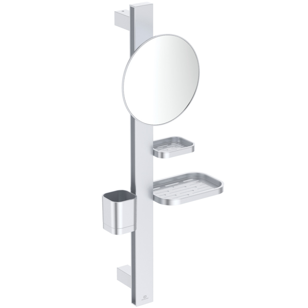 Ideal Standard ALU+ Silver Beauty Bar with 200mm Mirror