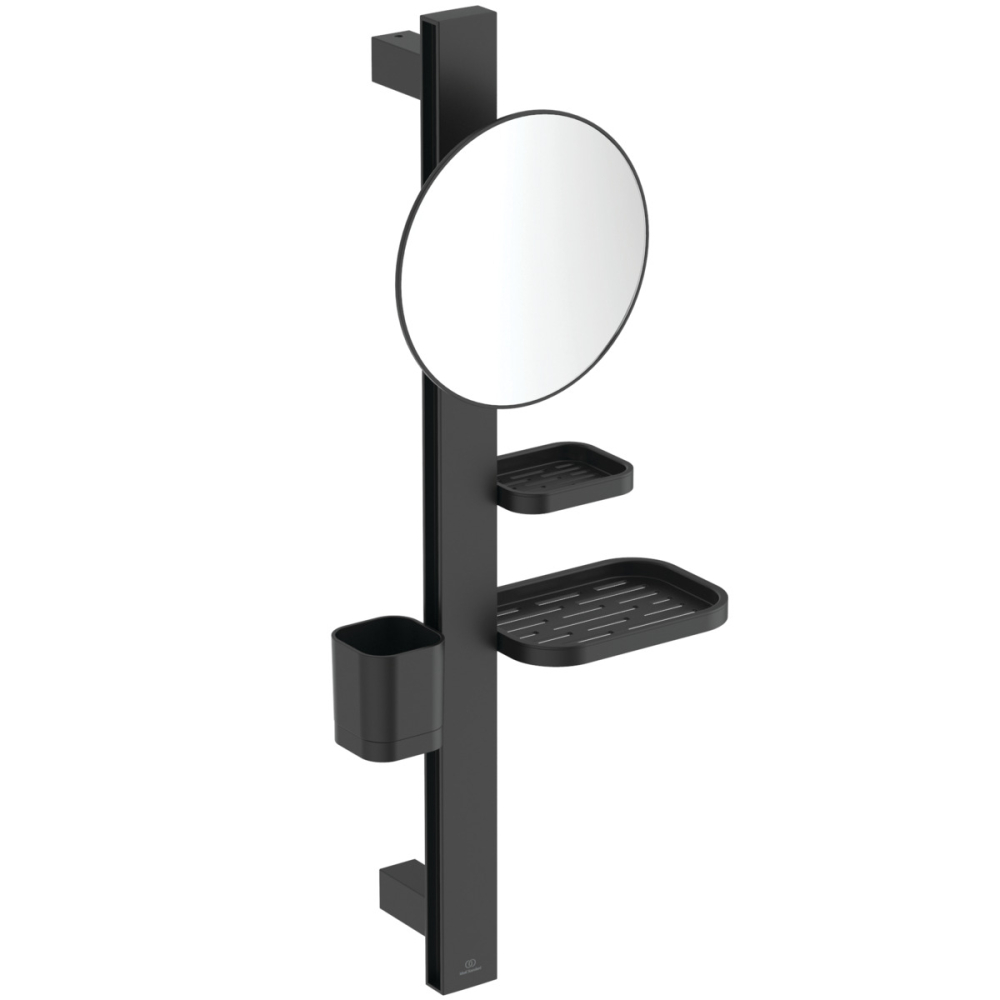 Ideal Standard ALU+ Silk Black Beauty Bar with 200mm Mirror