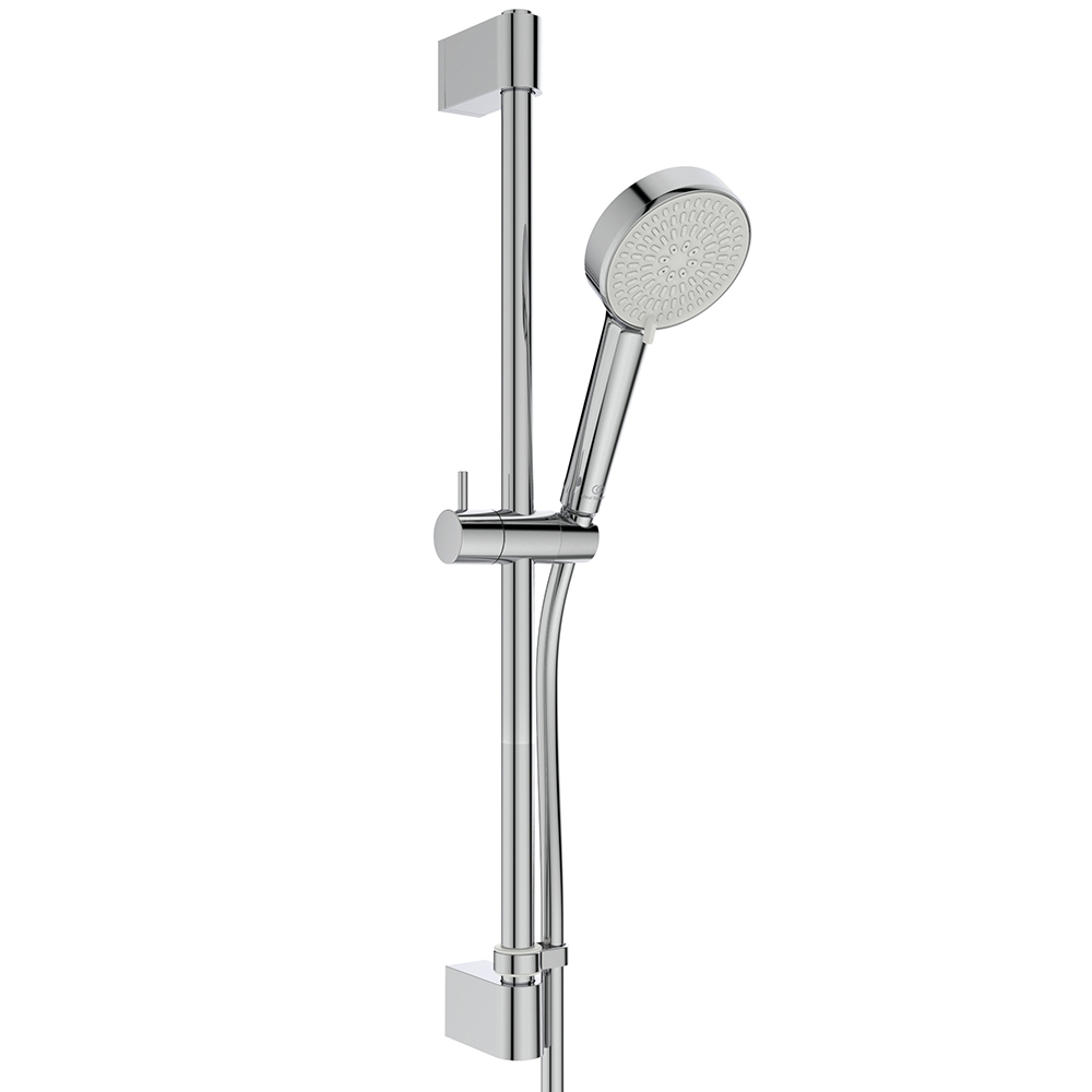 Ideal Standard Idealrain Shower Kit with 2-Function Handset, 600mm Rail and 1.75m Hose - Chrome