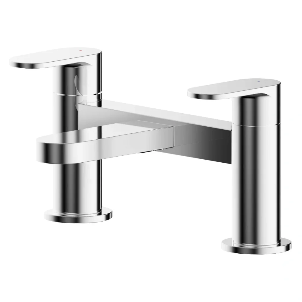 Nuie Binsey Chrome Deck Mounted Bath Filler Tap