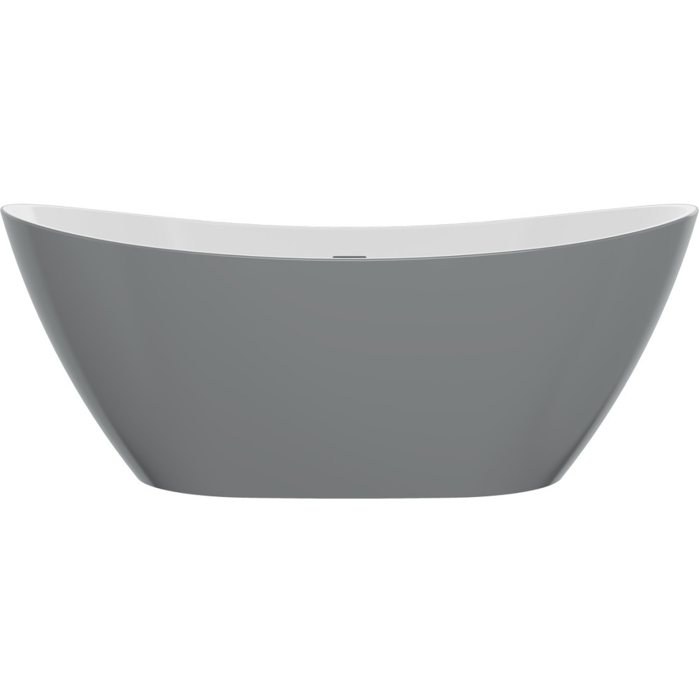 Barbary 1700mm Grey Freestanding Double Ended Bath