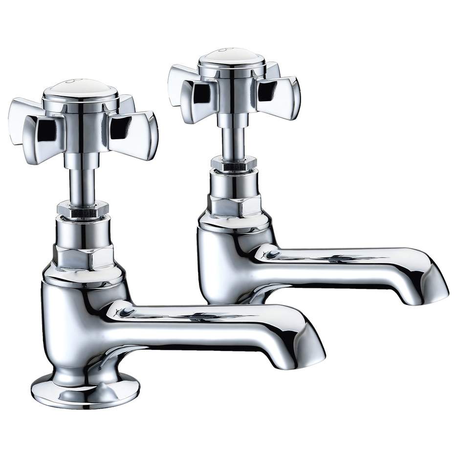 Barbary Traditional Basin Pillar Taps