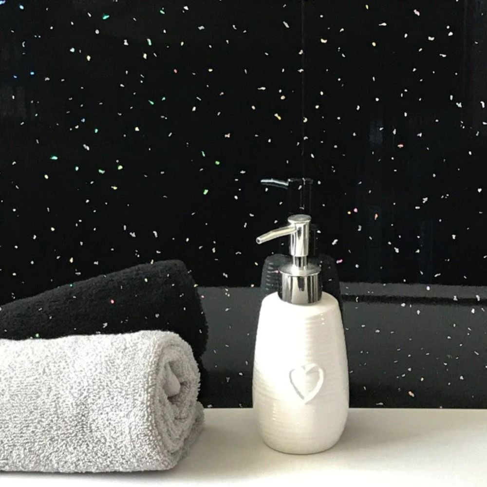 Black Sparkle MEGAboard 1m Wide PVC Wall Panels