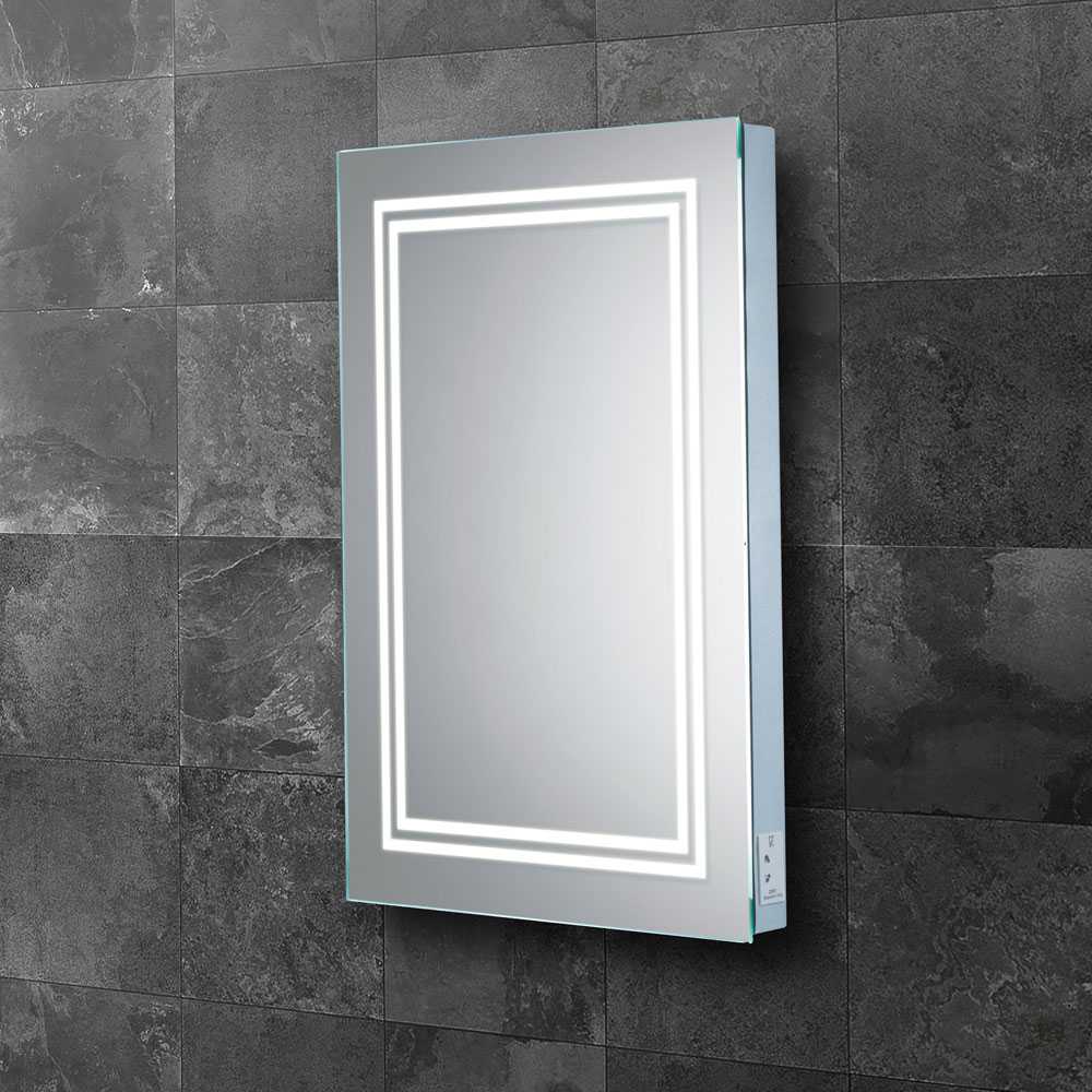 HIB Boundary 50 LED Mirror With Charging Socket, 700 x 500