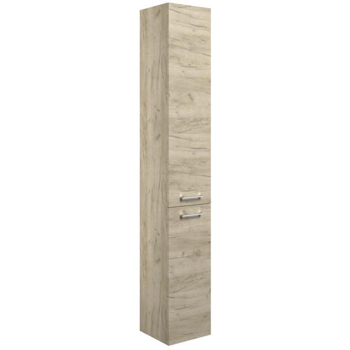 Brace 350mm Floor Standing 2 Door Tall Unit - Oak